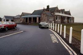 Driveway of an unidentified golf course