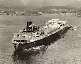 Ship, the SS "World Treasure", of Monrovia in Vancouver Harbour