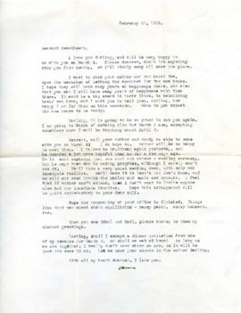 Letter from Ann, February 21, 1933