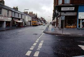 Street in St Andrews lined with shops