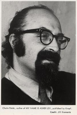 Chaim Potok, author of 'My Name is Asher Lev,' published by Knopf