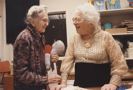 Louis Brier Home, two unidentified women