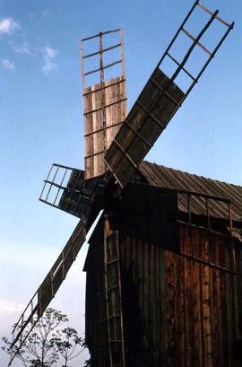 Wooden windmill