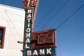 1st National Bank sign in Fairbanks