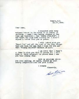 Letter from W.B. Fromson, January 24, 1933