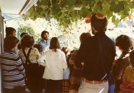 Succot Party Oct. 2, 1977 - Held at Bill and Shirley Gluck's home, Service led by Robbi Daniel Si...