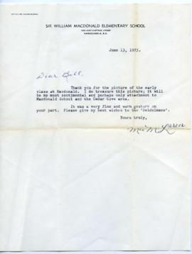 Letter - June 13, 1973