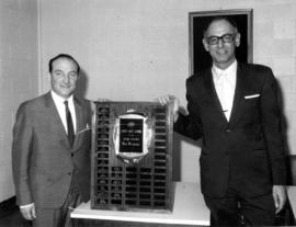 Ed Friedman and Dave Jackson with plaque