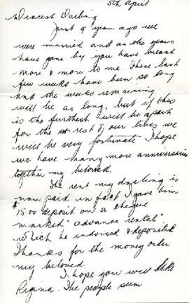 Letter from Ralph, April 5, 1942