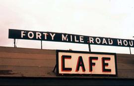 Cafe in Forty Mile, Yukon