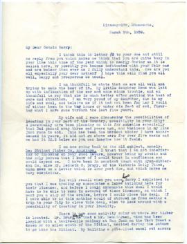 Letter - March 9, 1936