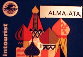 Intourist travel brochure for Alma-Ata, the former capital of the soviet and post-soviet Kazakhstan