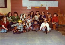 Purim Fair 1975 - Fish Pond and A Happy Group