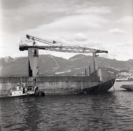 BC Forest Products - Hammond - Victoria & North Vancouver - dumping of new log barge