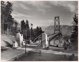 Lion's Gate Bridge, Stanley Park entrance, Vancouver, British Columbia