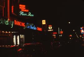 Night time shot of a street