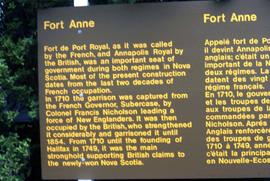 Sign that reads: "Fort Anne"