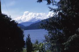 Body of water and mountains