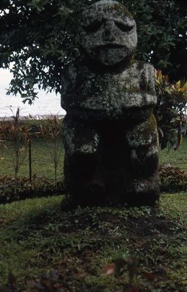 Stone Tiki statue in Tahiti