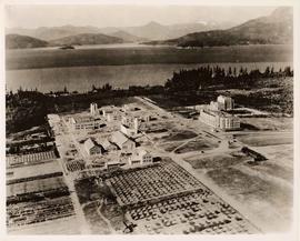 Aerial view of University of British Columbia campus