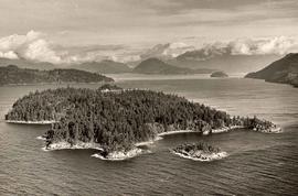 Aerial view of Howe Sound, B.C., scenic collection