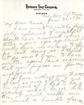 Letter from Dina, June 30, 1930