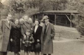 Unidentified group standing in a park