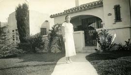 In front of the house where I stay, July 5th, 1932, Los Angeles, Calif.,