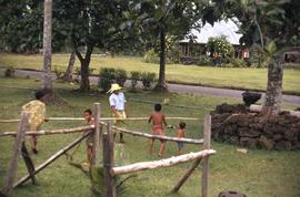 Group of children playing a game