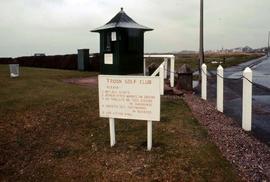 Rules sign for the Troon Golf Club