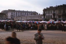 Busy outdoor market