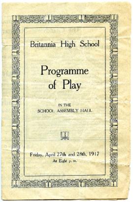 Programme - April 27 and 28, 1917