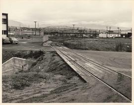 Legal photos, railway tracks and industrial area