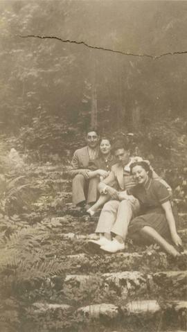 Harry and Esther Seidelman with Max Minster and an unidentified woman in Vancouver, British Columbia