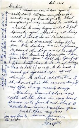 Letter from Ralph, February 20, 1933