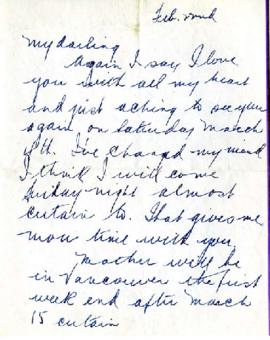 Letter from Ralph, February 22, 1933