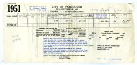 1951 Property Tax Statement - August 6, 1951