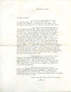 Letter from Ann, February 22, 1933