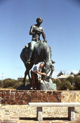 Abraham Lincoln on Horseback (Young Abe Lincoln) statue