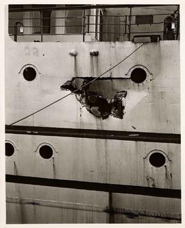 Damage to MS "Coquitlam II", Union Steamship Company