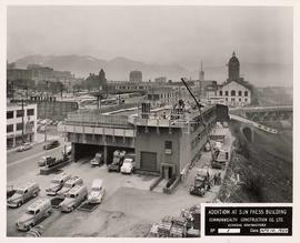 Addition to the Sun Press Building, course of construction, Vancouver, British Columbia