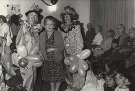 Clowns and Mrs. Cohen at Louis Brier Home