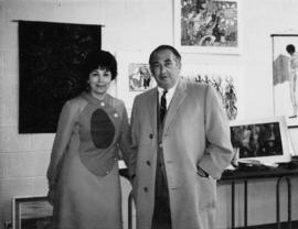 Mr. Morris Belkin and Mrs. Ruth Buckwold, National Council of Jewish Women Art Sale