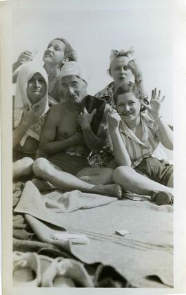 Betty Wolch, Russell Wolch, Abram (Lefty) Akman at Clearwater Bay