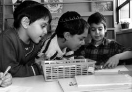 "We three" at kindergarten Hebrew Academy