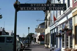 Sign that states: "Stickney's Wedgewood Store"