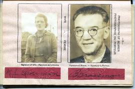 Benjamin Grossman & Margaret Jane Ingram Grossman's Canadian Passport